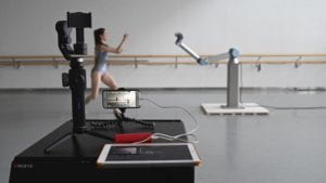 Camera recording a dancer